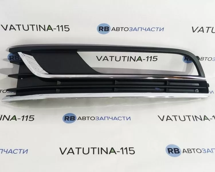 3AA854661A9B9 Решітка бампера L + 2 хром. молдинга