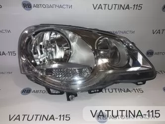 Фара основна R Н7+H1 хром. відбивач - FP7408R2-E